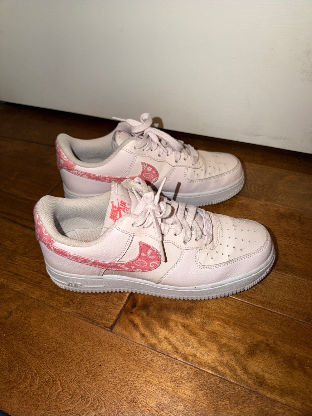 Nike Women's Pink Air Force Casual Sneakers